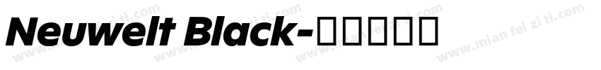 Neuwelt Black字体转换